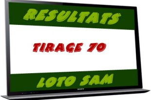 Résultats du loto SAM tirage 70