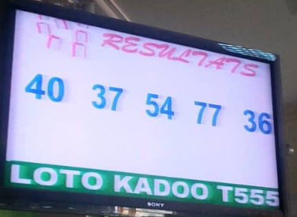 Numéros gagnants du lotto Kadoo tirage 555