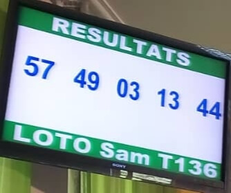Numéros gagnants ou résultats du lotto Sam tirage 136