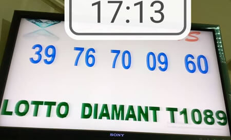 Résultats du lotto Diamant tirage 1089