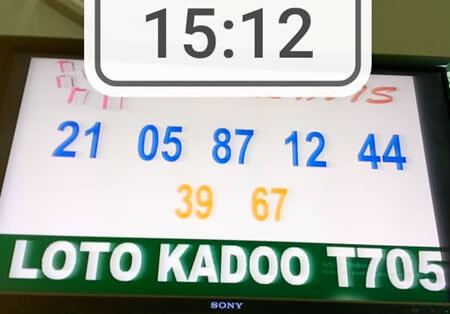 Résultats du loto Kadoo tirage 705