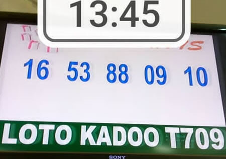 Résultats du loto Kadoo tirage 709