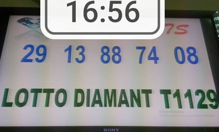 Résultats du lotto Diamant tirage 1129