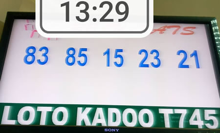 Résultats du loto Kadoo tirage 745