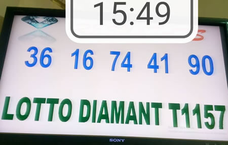 Résultats du lotto Diamant tirage 1157