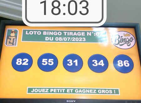 Résultats Loto Bingo tirage 02