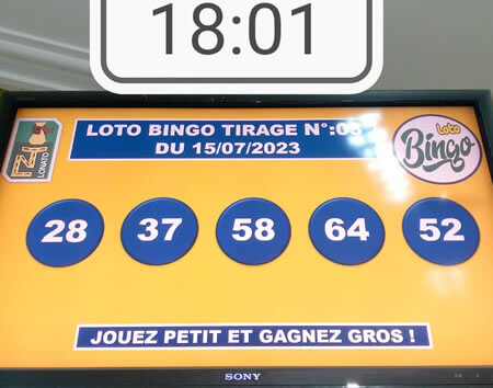 Résultats Loto Bingo tirage n°03