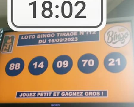 Résultats du Loto Bingo tirage n° 12