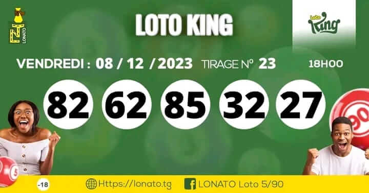 Résultats Loto KING tirage 23