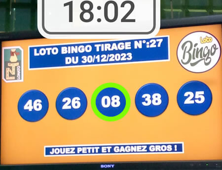Résultats du Loto Bingo tirage 27