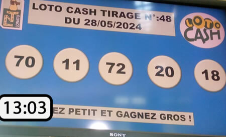 Résultats du loto Cash tirage 48