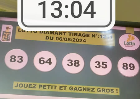 Résultats du loto Diamant tirage 1211