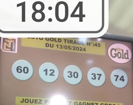 Résultats Loto Gold tirage 45