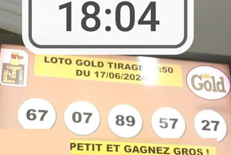 Résultats Loto Gold tirage 50