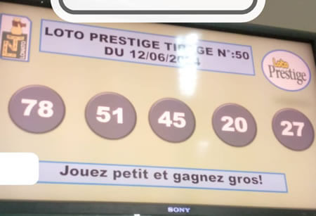 Résultats du loto PRESTIGE tirage 50