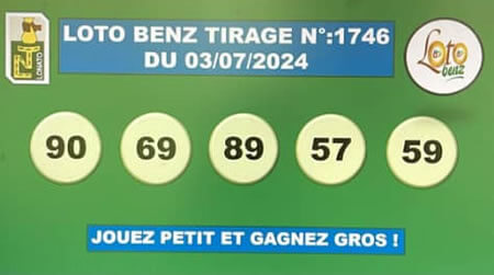 Résultats du loto Benz tirage 1746