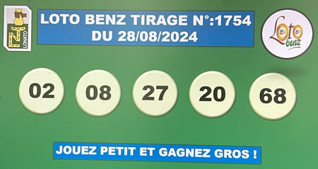 Résultats du loto Benz tirage 1754