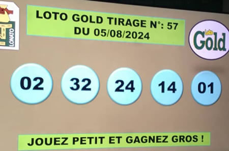 Résultats Loto Gold tirage 57