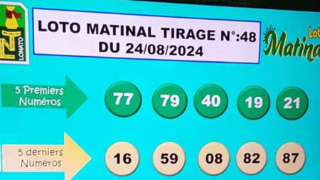 Résultats du loto Matinal tirage 48