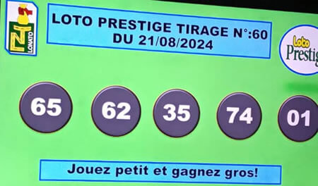 Résultats du loto PRESTIGE tirage 60