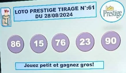 Résultats du loto PRESTIGE tirage 61