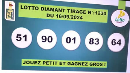 Résultats du loto Diamant tirage 1230