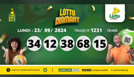 Résultats du loto Diamant tirage 1231