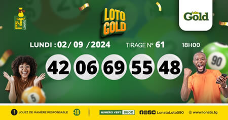 Résultats Loto Gold tirage 61