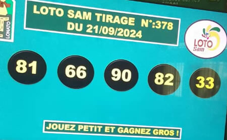 Résultats du loto SAM tirage 377