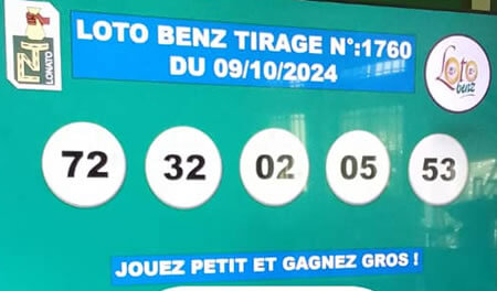 Résultats du loto Benz tirage 1760