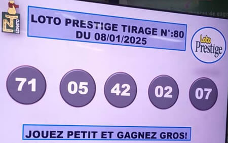 Résultats du loto PRESTIGE tirage 80