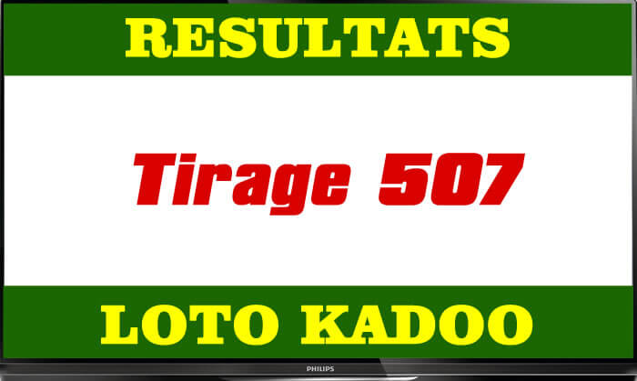résultats du lotto Kadoo tirage 507