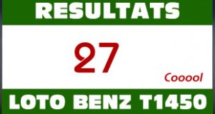 Résultats du lotto Benz tirage 1450