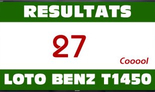 Résultats du lotto Benz tirage 1450