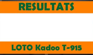 Résultats du Lotto Kadoo tirage 915