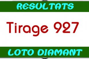 Résultats lotto Diamant tirage 927