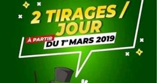 Deux tirages par jour, avec la Loterie Nationale Béninoise, à partir du 1er mars 2019