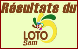 Résultats ou Les Numéros gagnants de tous les jeux du loto Sam